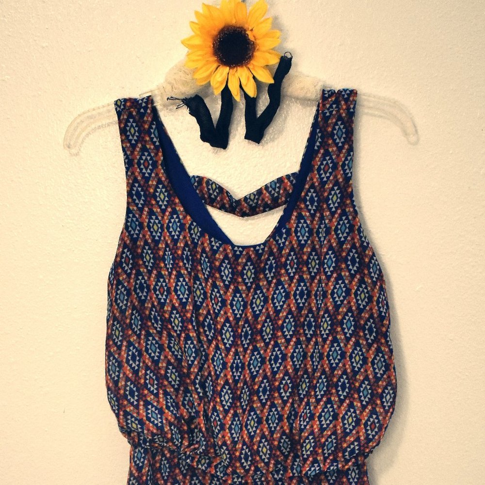 Patterned Mini Dress